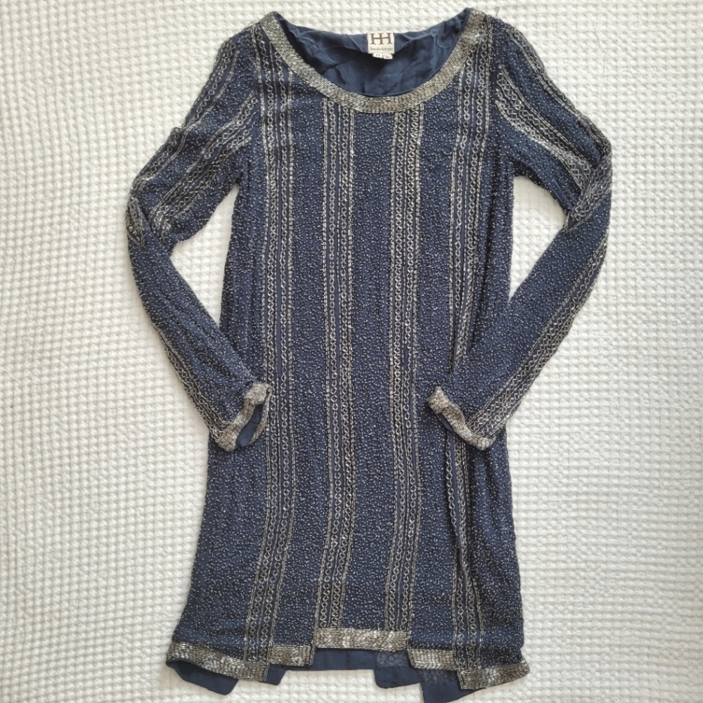 Haute Hippie Beaded Dress X Small